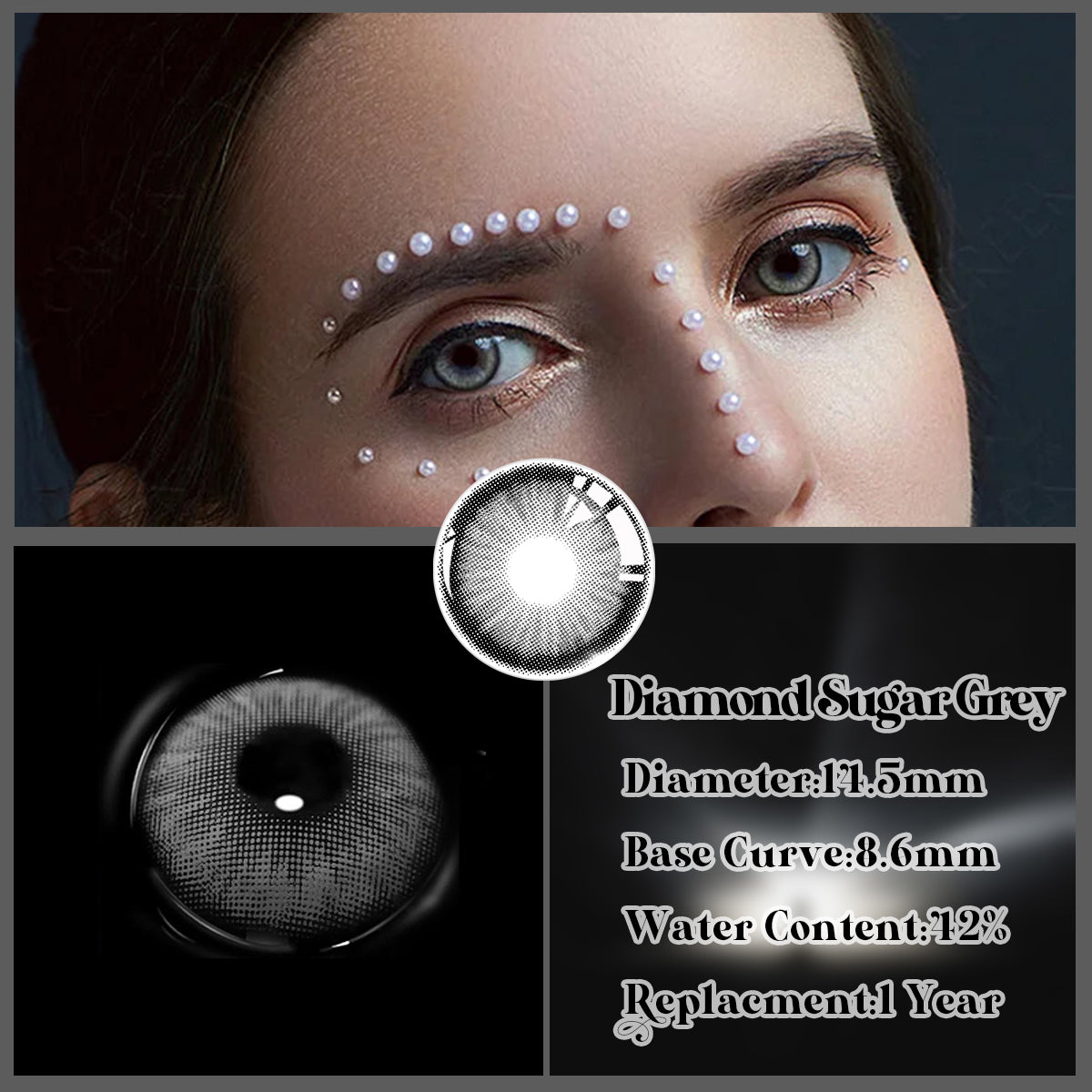 Mesiru D14 Honor Diamond Sugar Gray