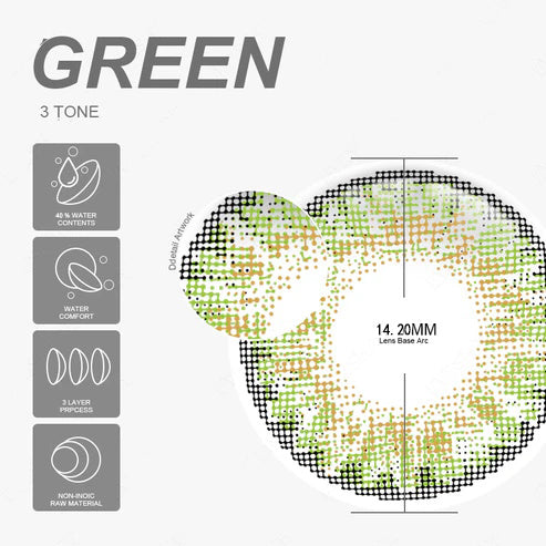 Mesiru 3T04 Glitter Green