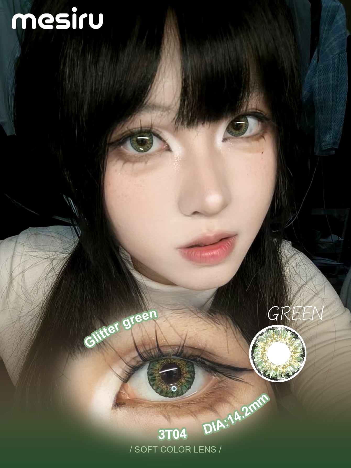 Mesiru 3T04 Glitter Green