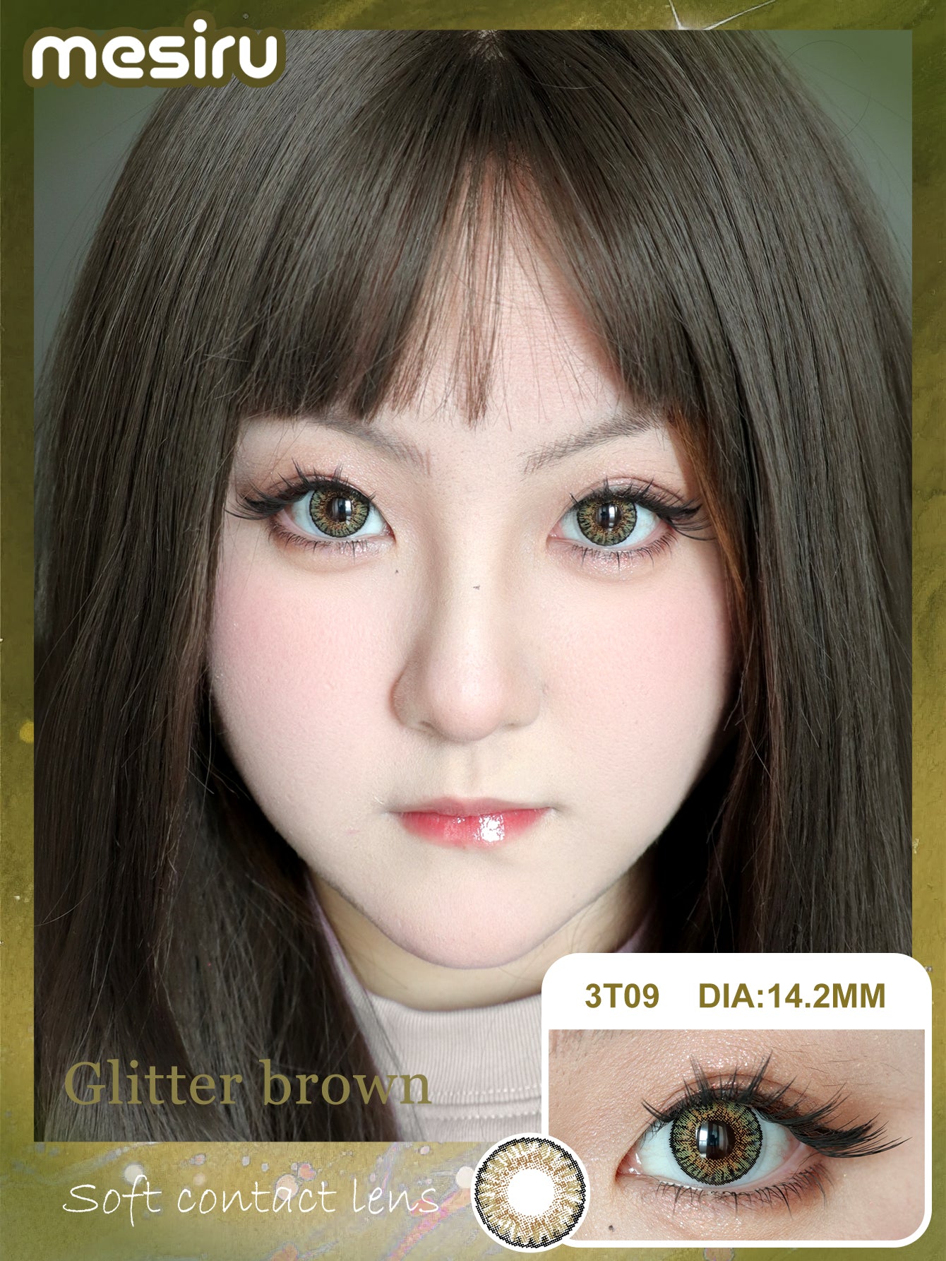 Mesiru 3T09 Glitter Brown