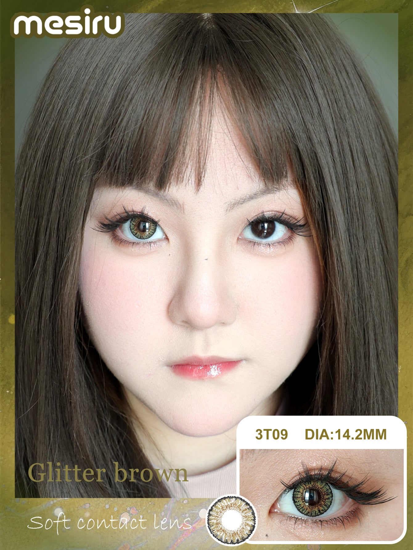 Mesiru 3T09 Glitter Brown