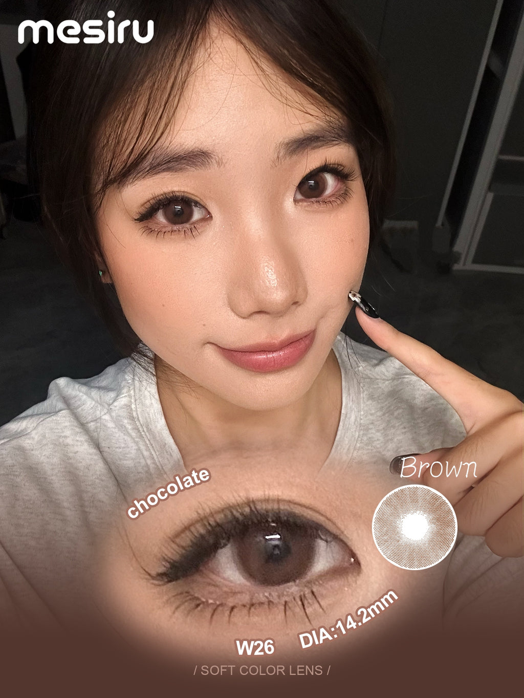 Mesiru W26 Chocolate Brown