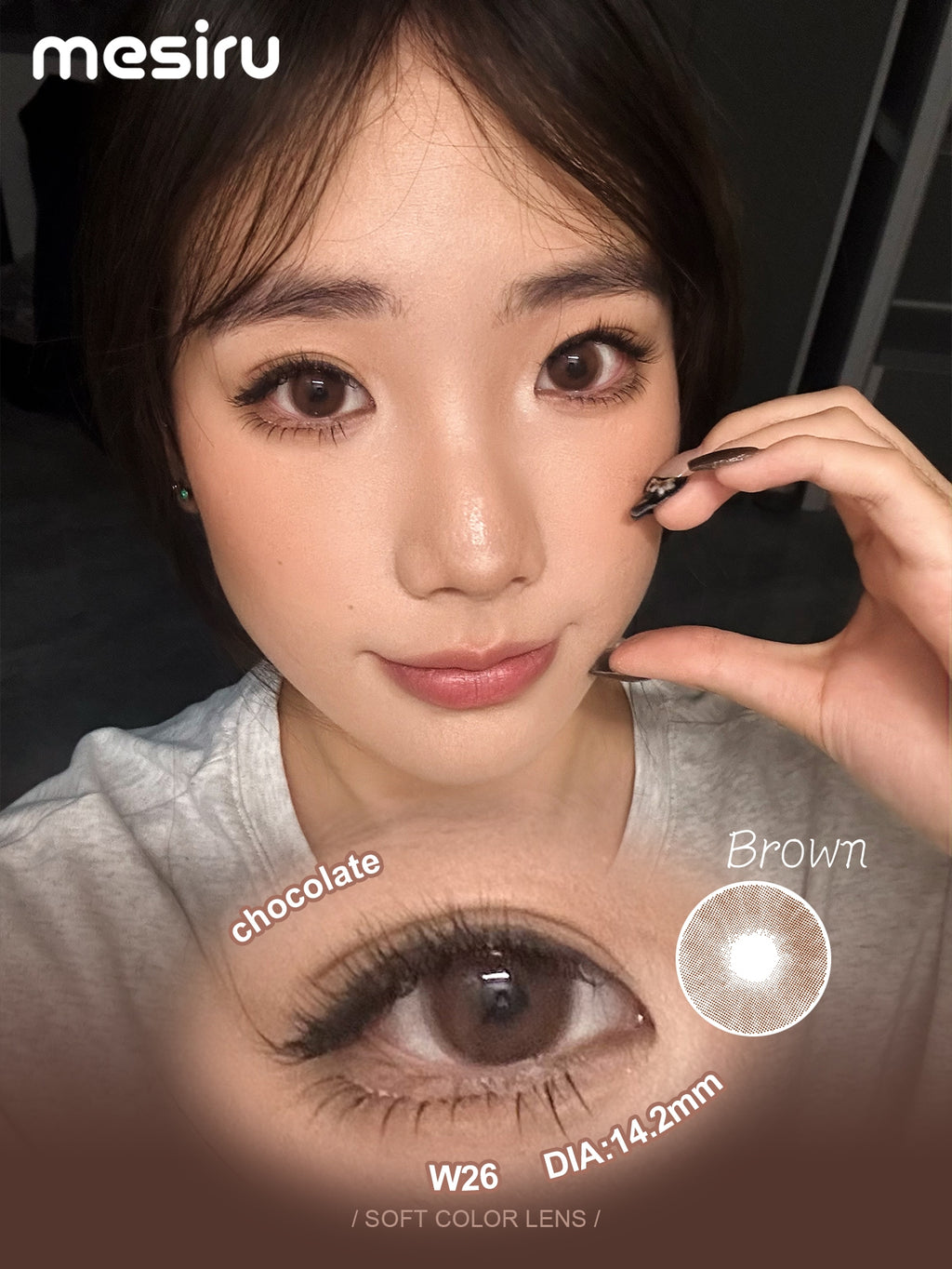 Mesiru W26 Chocolate Brown