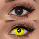 Mesiru Bright Yellow Contact Lenses