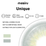 Mesiru Unique Green Contact Lenses