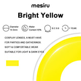 Mesiru Bright Yellow Contact Lenses