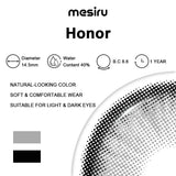 Mesiru Honor Diamond Sugar Gray Contact Lenses