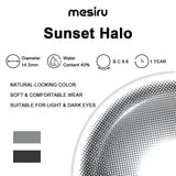 Mesiru Sunset Halo Gray Contact Lenses